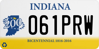 IN license plate 061PRW
