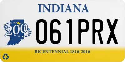 IN license plate 061PRX