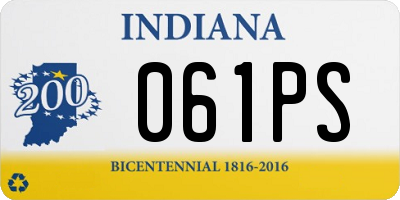 IN license plate 061PS