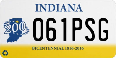 IN license plate 061PSG