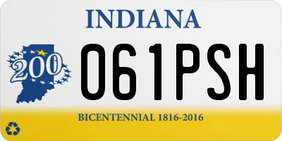 IN license plate 061PSH