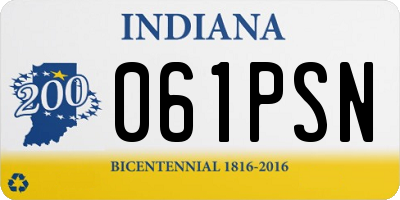 IN license plate 061PSN