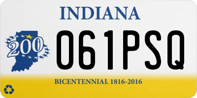 IN license plate 061PSQ