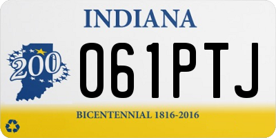 IN license plate 061PTJ