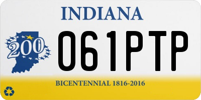 IN license plate 061PTP