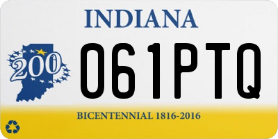 IN license plate 061PTQ