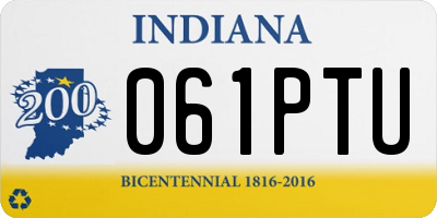 IN license plate 061PTU