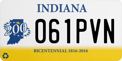IN license plate 061PVN