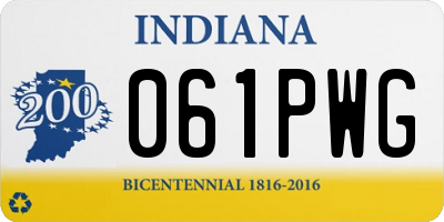 IN license plate 061PWG
