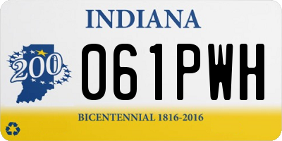 IN license plate 061PWH
