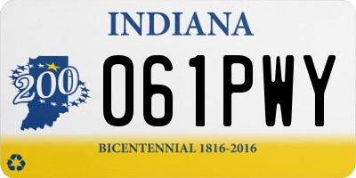 IN license plate 061PWY