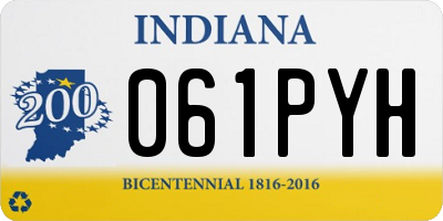 IN license plate 061PYH
