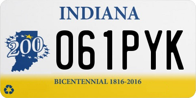 IN license plate 061PYK