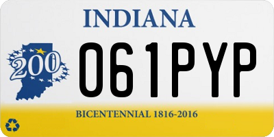 IN license plate 061PYP
