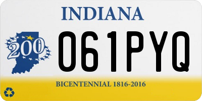 IN license plate 061PYQ