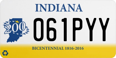 IN license plate 061PYY