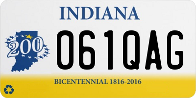 IN license plate 061QAG
