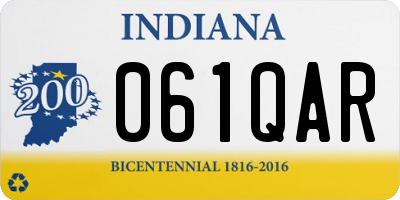 IN license plate 061QAR