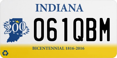IN license plate 061QBM