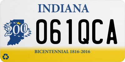 IN license plate 061QCA
