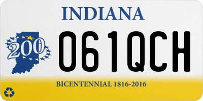 IN license plate 061QCH