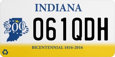 IN license plate 061QDH