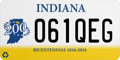 IN license plate 061QEG