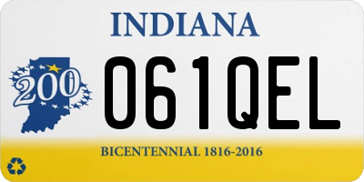 IN license plate 061QEL