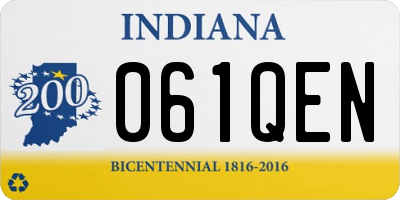 IN license plate 061QEN
