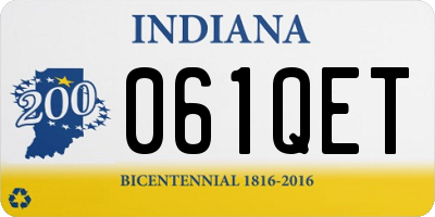 IN license plate 061QET