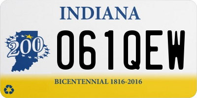 IN license plate 061QEW