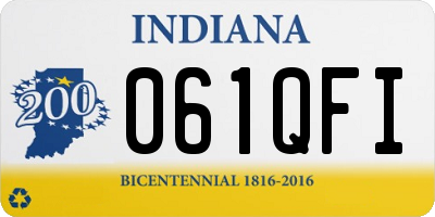 IN license plate 061QFI