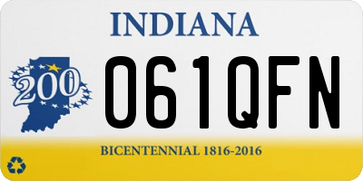 IN license plate 061QFN