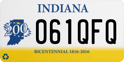 IN license plate 061QFQ