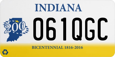 IN license plate 061QGC