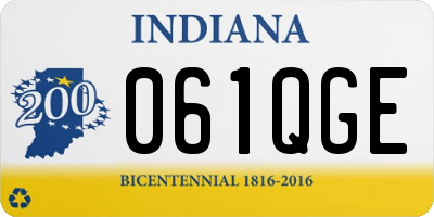 IN license plate 061QGE