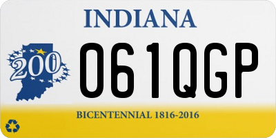 IN license plate 061QGP