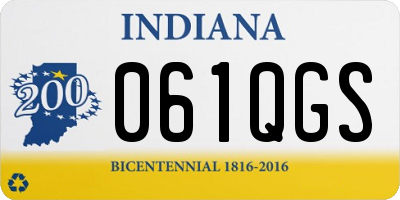 IN license plate 061QGS