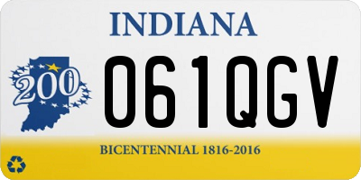 IN license plate 061QGV