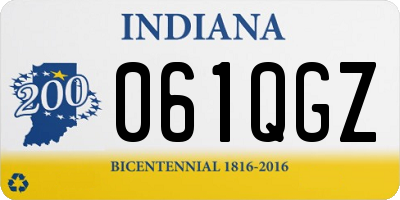 IN license plate 061QGZ