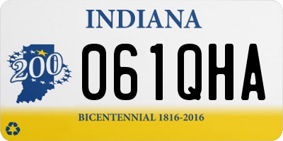 IN license plate 061QHA