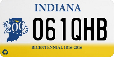 IN license plate 061QHB