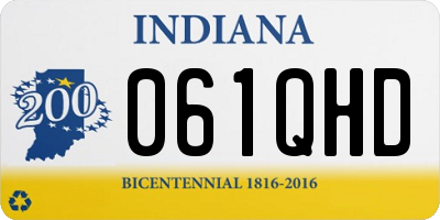 IN license plate 061QHD