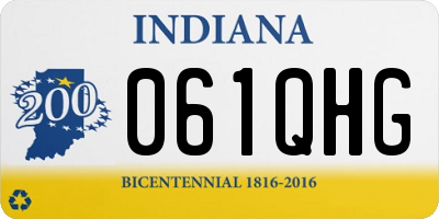 IN license plate 061QHG