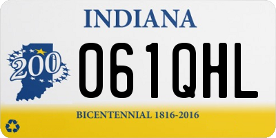 IN license plate 061QHL