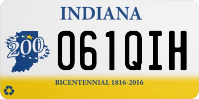 IN license plate 061QIH
