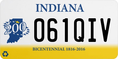IN license plate 061QIV
