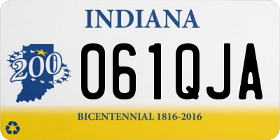 IN license plate 061QJA