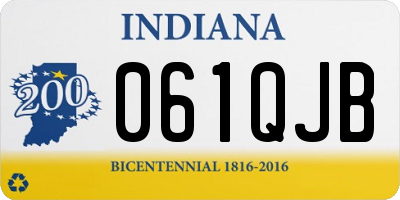 IN license plate 061QJB