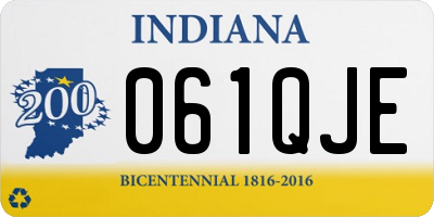 IN license plate 061QJE